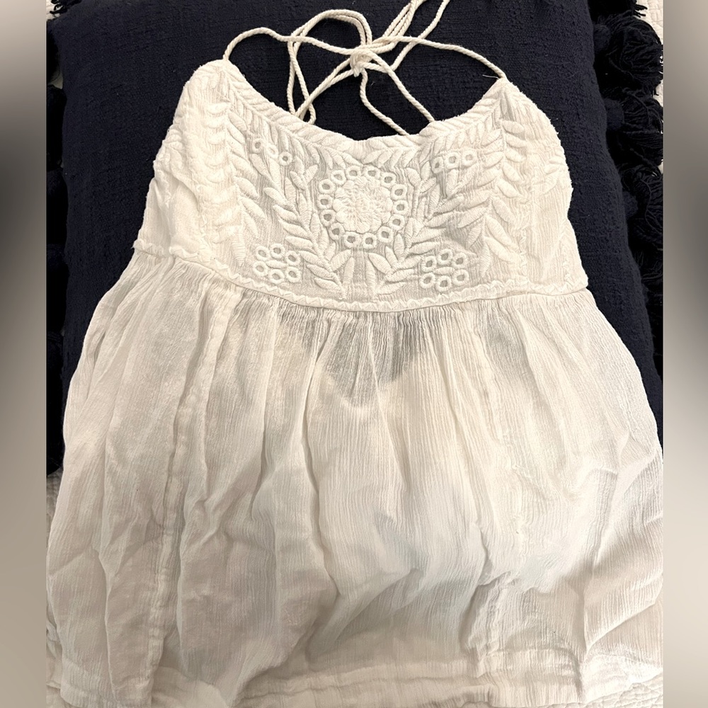 Free People embroidered tank top